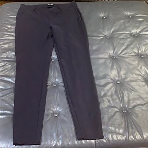 Straight leg navy blue pant